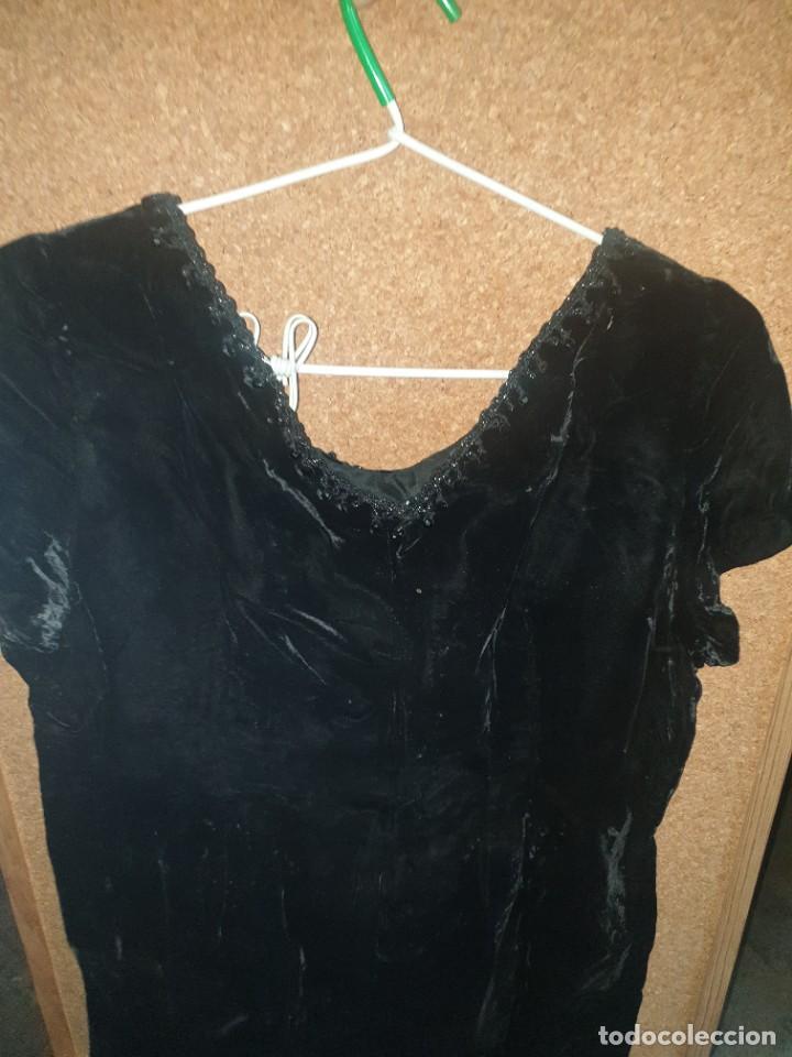 Antig&uuml;edades: VESTIDO TERCIOPELO NEGRO - Foto 6