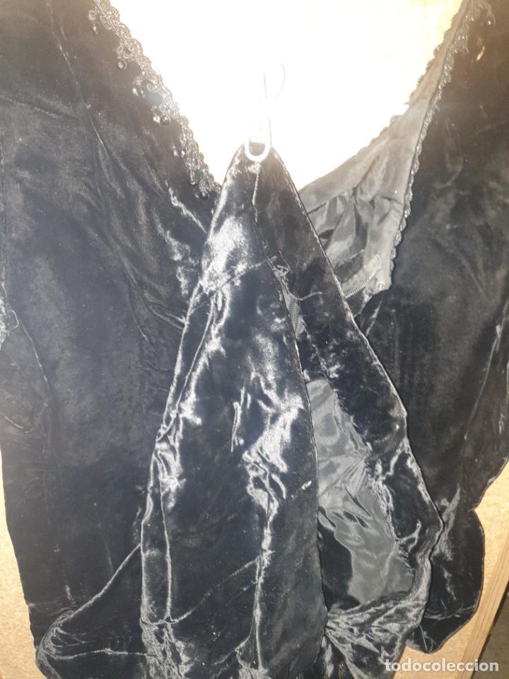 Antig&uuml;edades: VESTIDO TERCIOPELO NEGRO - Foto 8