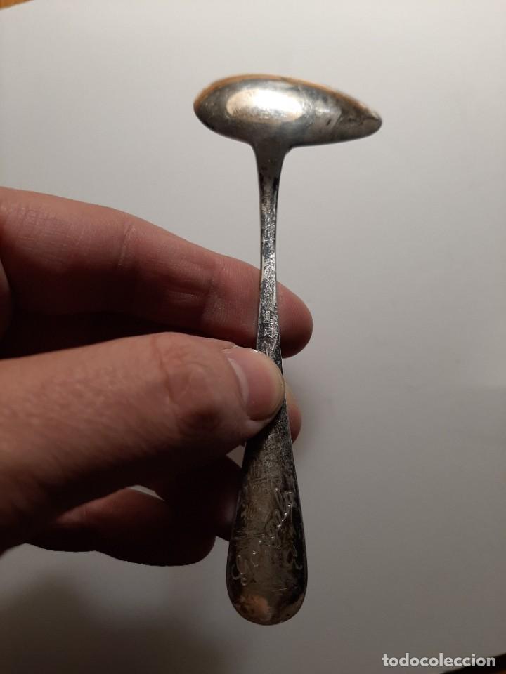 Antig&uuml;edades: Cuchara + pin beb&eacute; de plata 925 - Foto 5