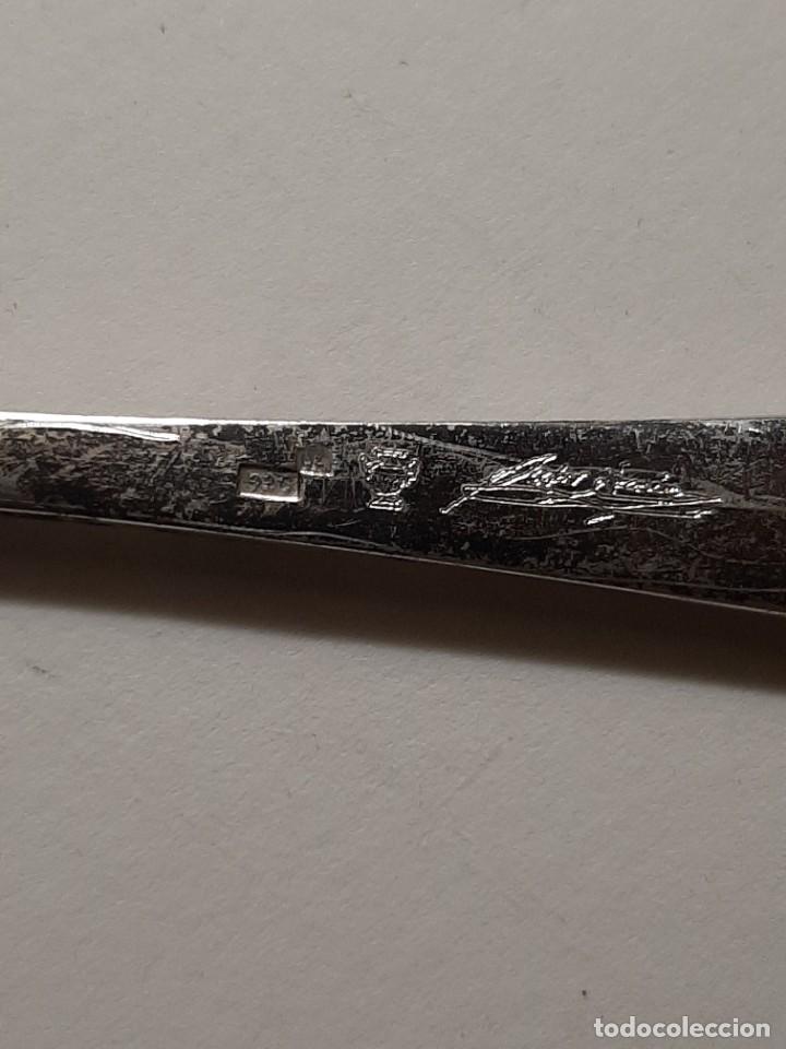 Antig&uuml;edades: Cuchara + pin beb&eacute; de plata 925 - Foto 9