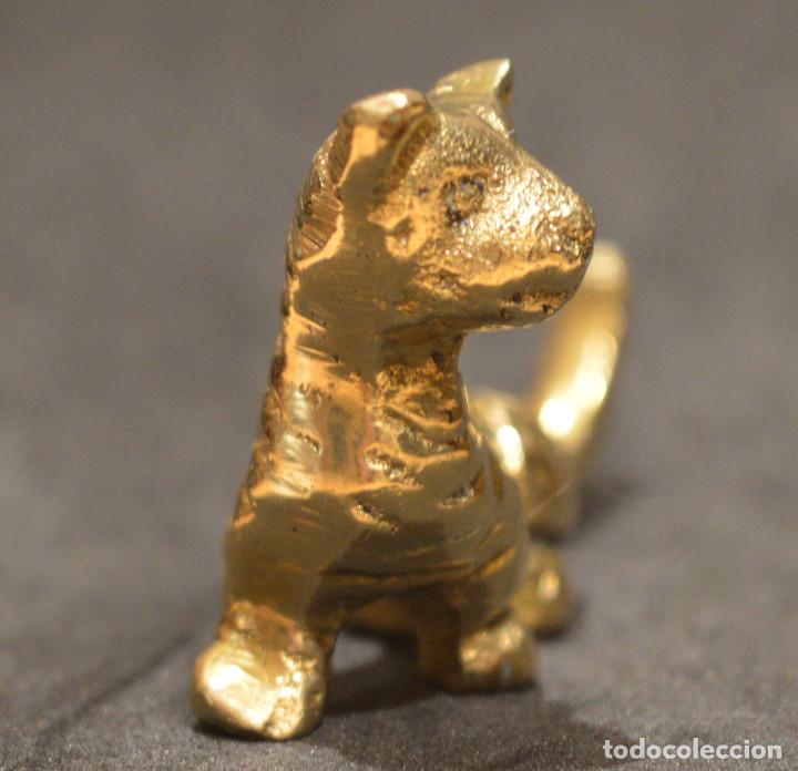 Antig&uuml;edades: FIGURA MINIATURA DE BRONCE GATO - Foto 5