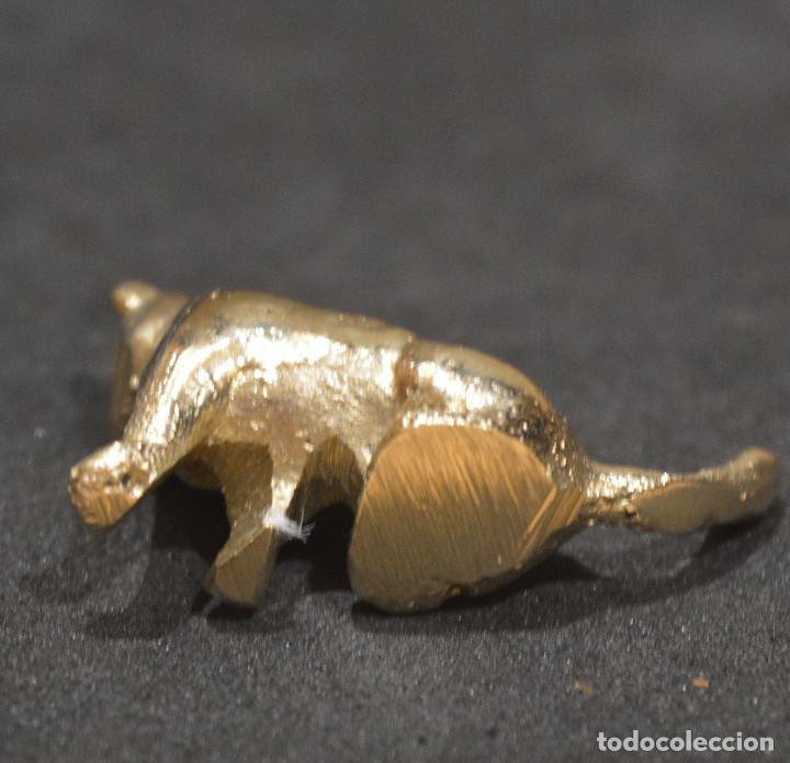 Antig&uuml;edades: FIGURA MINIATURA DE BRONCE GATO - Foto 5