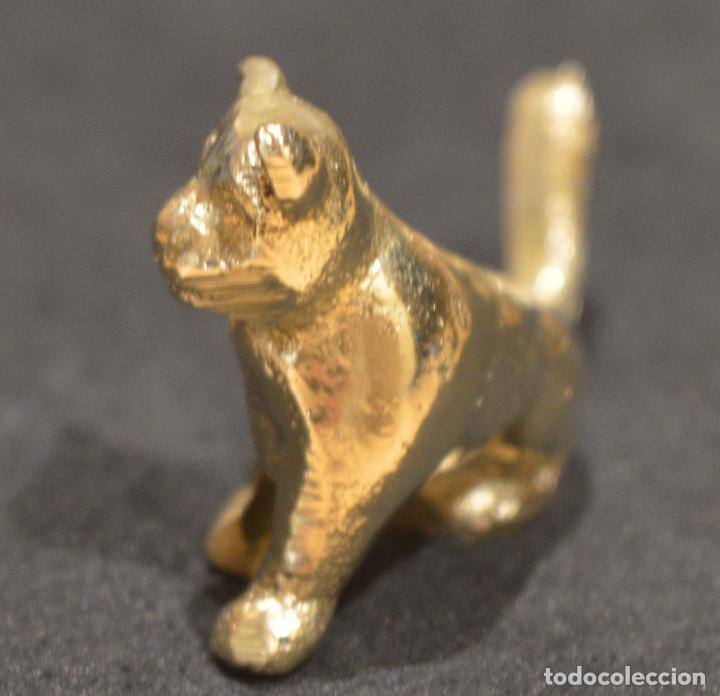 Antig&uuml;edades: FIGURA MINIATURA DE BRONCE GATO - Foto 6