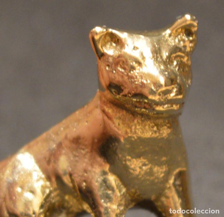 Antig&uuml;edades: FIGURA MINIATURA DE BRONCE GATO - Foto 8