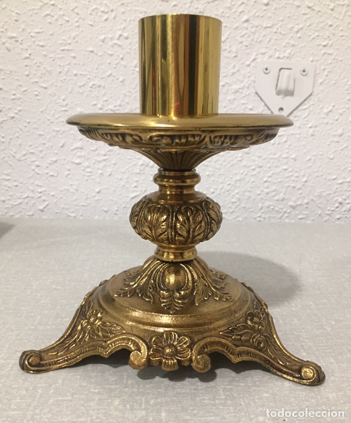 Antig&uuml;edades: Candelero de bronce - Foto 1
