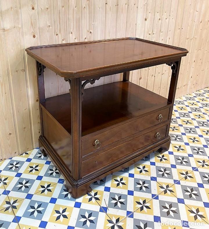 Antig&uuml;edades: MESA AUXILIAR TVMADERA - Foto 3
