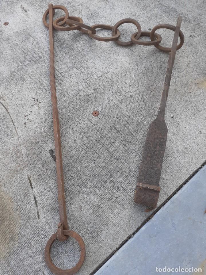 Antig&uuml;edades: Cadena de chimenea, llar, illar - Foto 5