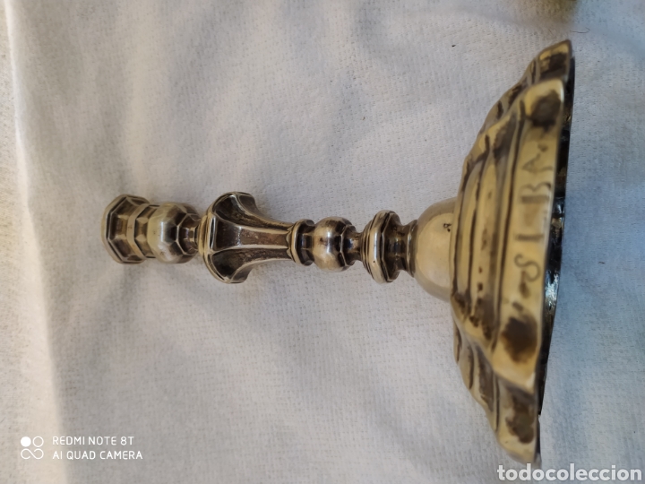 Antig&uuml;edades: Candeleros plata siglo XVIII - Foto 4
