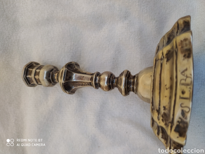 Antig&uuml;edades: Candeleros plata siglo XVIII - Foto 6