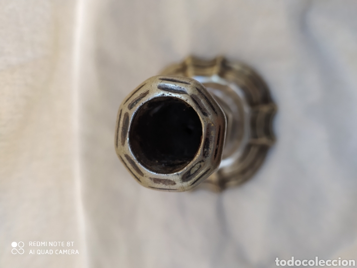 Antig&uuml;edades: Candeleros plata siglo XVIII - Foto 16
