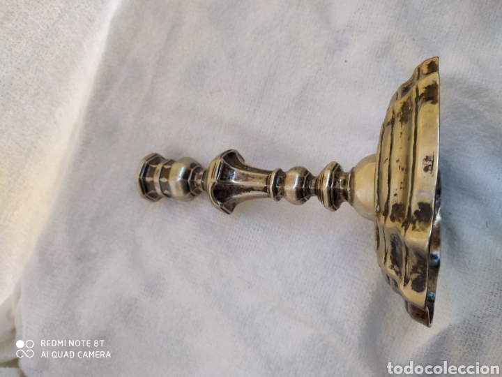 Antig&uuml;edades: Candeleros plata siglo XVIII - Foto 24