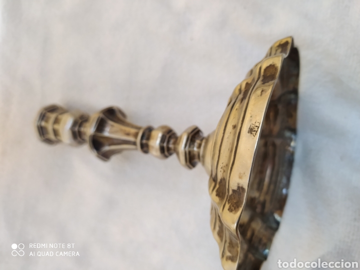 Antig&uuml;edades: Candeleros plata siglo XVIII - Foto 25