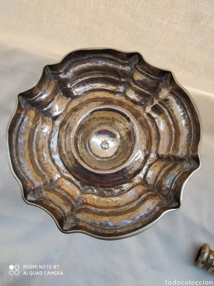 Antig&uuml;edades: Candeleros plata siglo XVIII - Foto 28