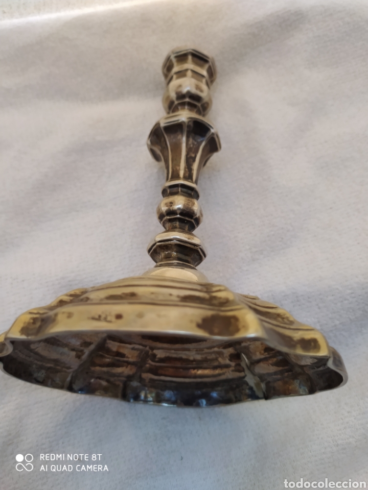Antig&uuml;edades: Candeleros plata siglo XVIII - Foto 29