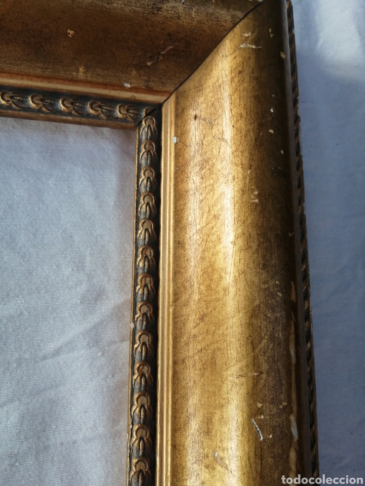 Antig&uuml;edades: Antiguo marco madera pan de oro - Foto 3