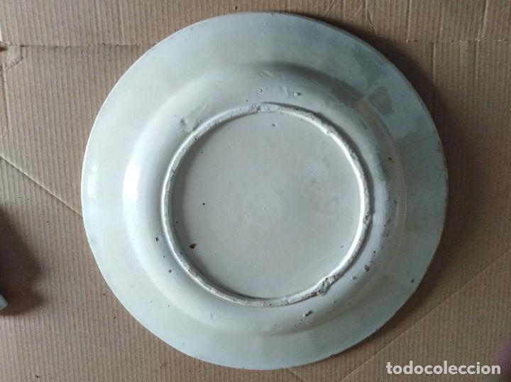 Antig&uuml;edades: plato redondo ceramica - Foto 2