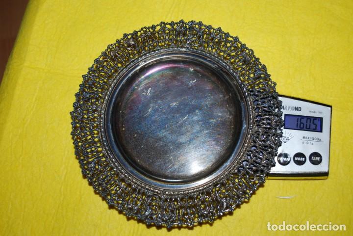 Antig&uuml;edades: Plato plateado - FILIGRANA- Impecable y antiguo . - Foto 11