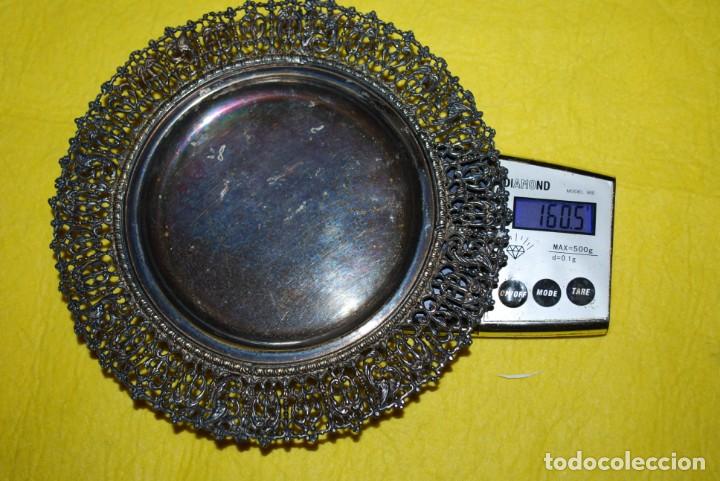 Antig&uuml;edades: Plato plateado - FILIGRANA- Impecable y antiguo . - Foto 12
