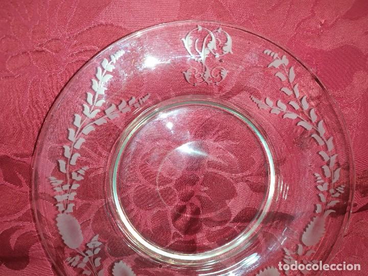 Antig&uuml;edades: PLATO DE CRISTAL DE LA GRANJA - Foto 3