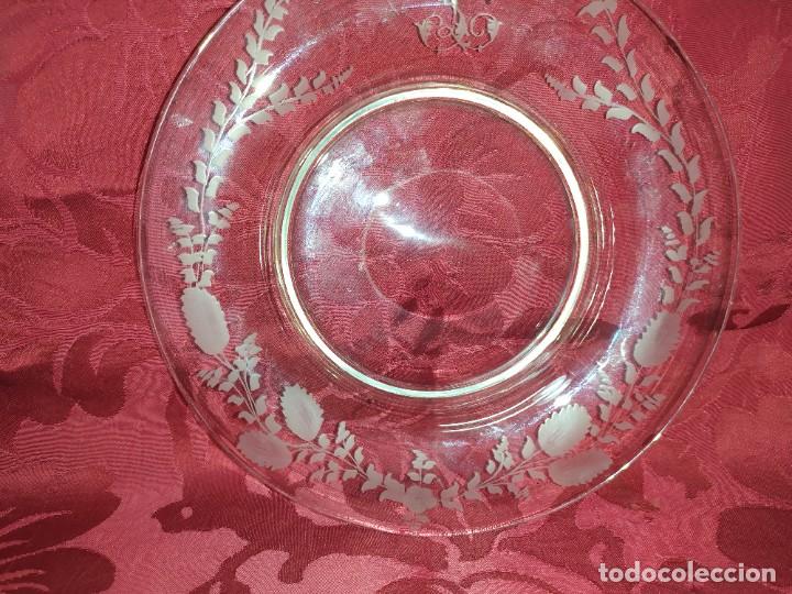 Antig&uuml;edades: PLATO DE CRISTAL DE LA GRANJA - Foto 4
