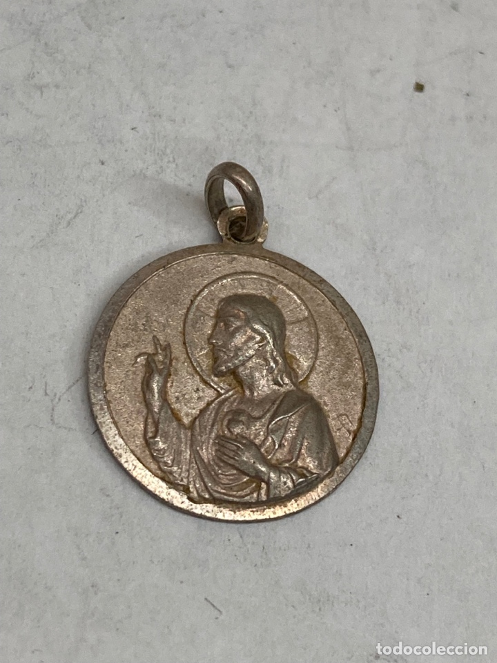 Antig&uuml;edades: Medalla de plata religiosa - Foto 1