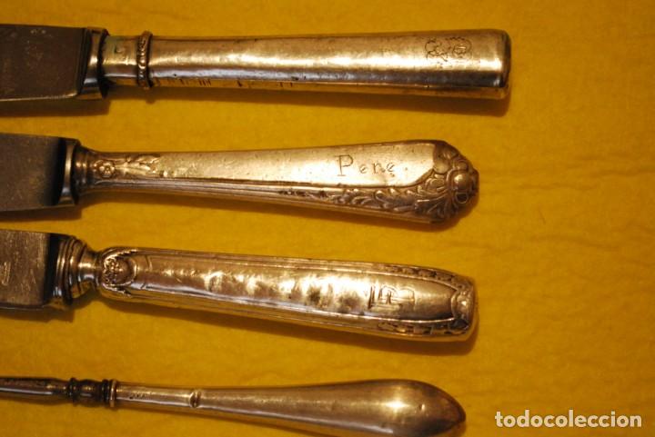 Antig&uuml;edades: lote ANTIGUO cubiertos de PLATA . - Foto 5