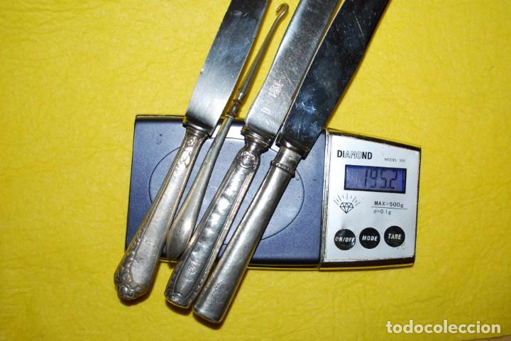 Antig&uuml;edades: lote ANTIGUO cubiertos de PLATA . - Foto 16