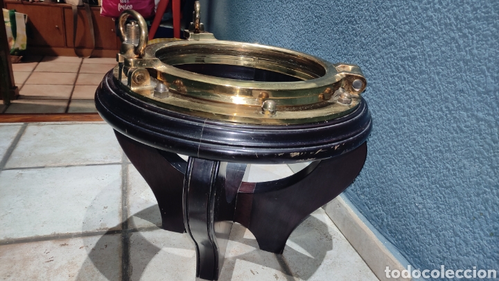Antig&uuml;edades: ANTIGUO OJO DE BUEY CONVERTIDO EN MESA - Foto 3
