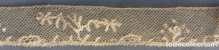 Antig&uuml;edades: ANTIGUO ENCAJE DE MALINAS S. XIX - Foto 5
