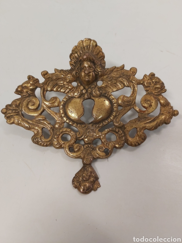 Antig&uuml;edades: 4 Bocallaves bronce bargue&ntilde;o - Foto 5