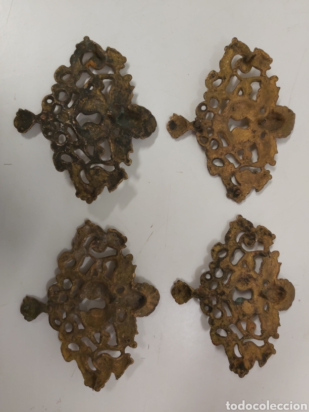 Antig&uuml;edades: 4 Bocallaves bronce bargue&ntilde;o - Foto 7
