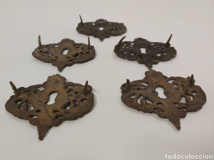 Antig&uuml;edades: 5 bocallaves bronce bargue&ntilde;o - Foto 3