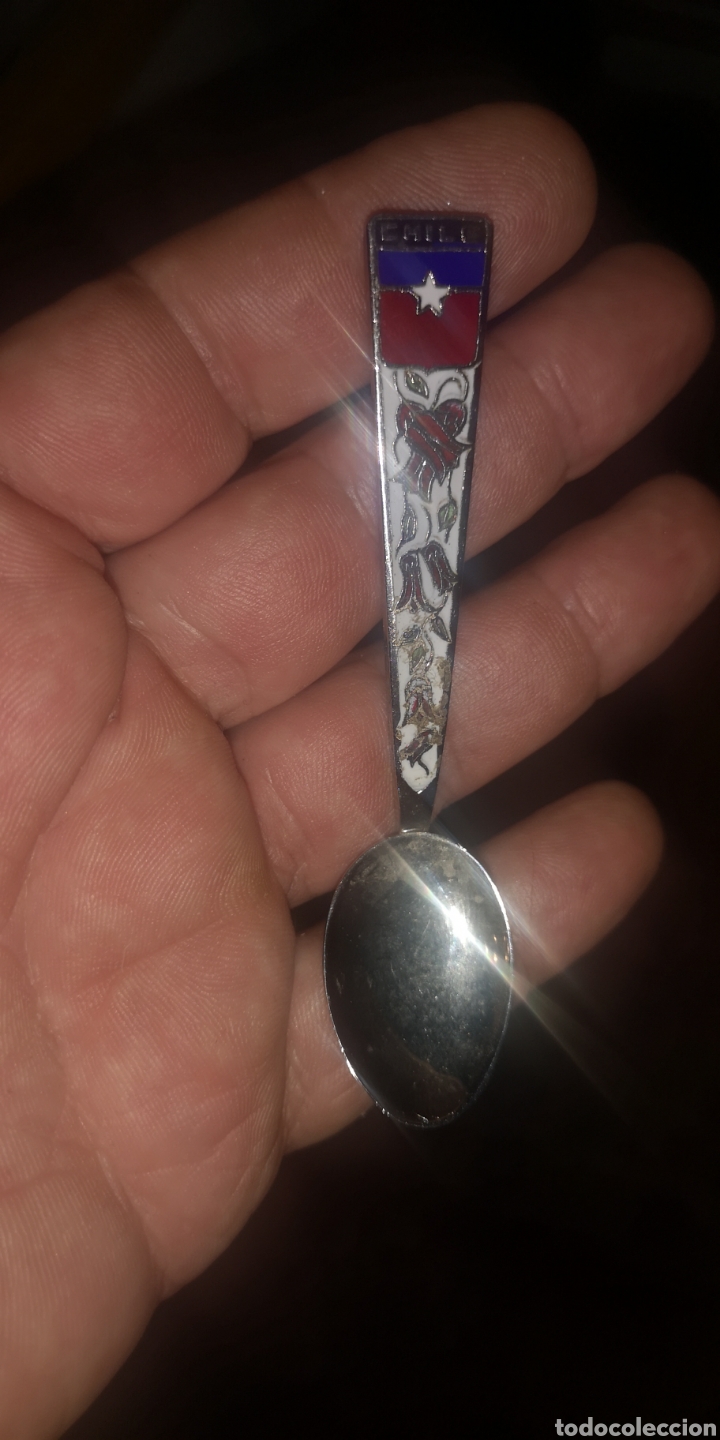 Antig&uuml;edades: Cucharilla de colecci&oacute;n de Chile - Foto 1
