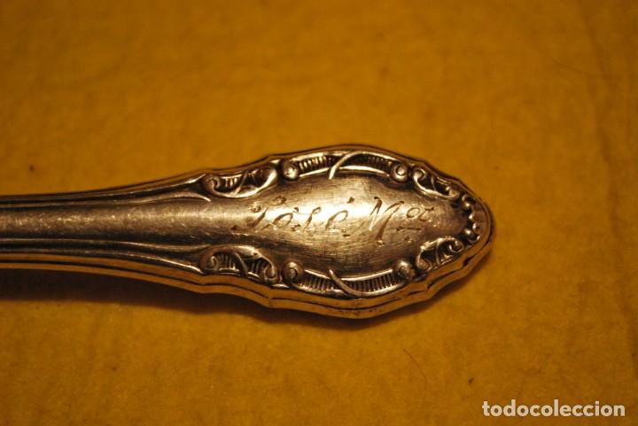 Antig&uuml;edades: Cubierto de plata antigua. - Foto 4
