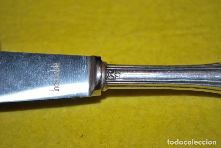 Antig&uuml;edades: Cubierto de plata antigua. - Foto 7