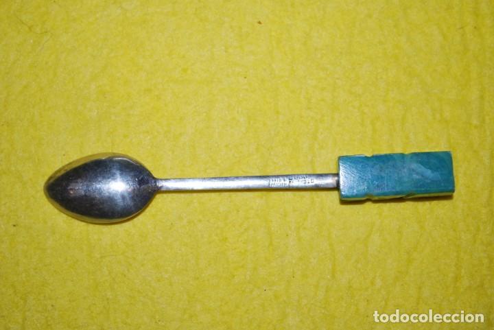 Antig&uuml;edades: Cucharilla de plata de pais Mexico. - Foto 2