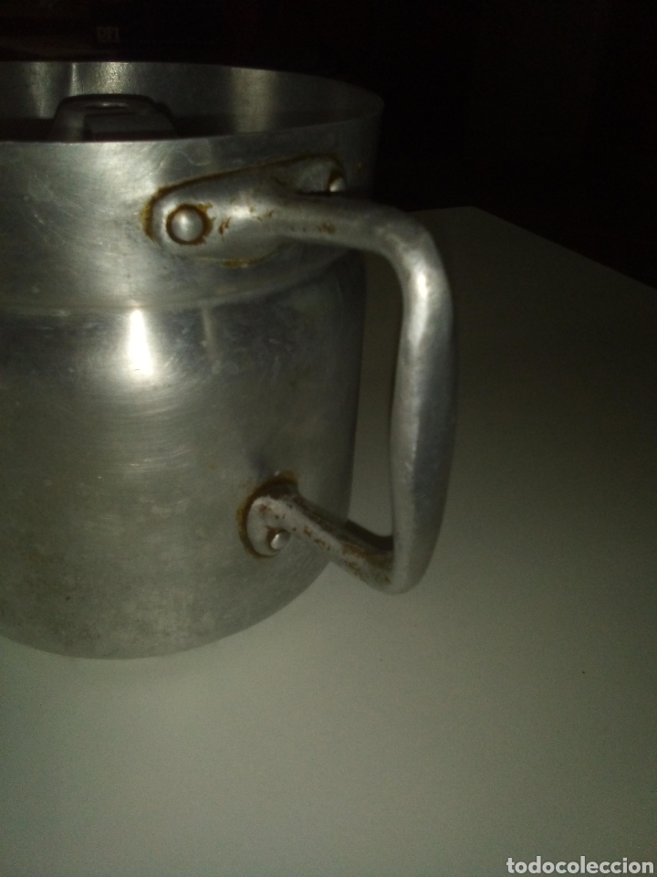 Antig&uuml;edades: Lechera aluminio 1,5 l - Foto 2