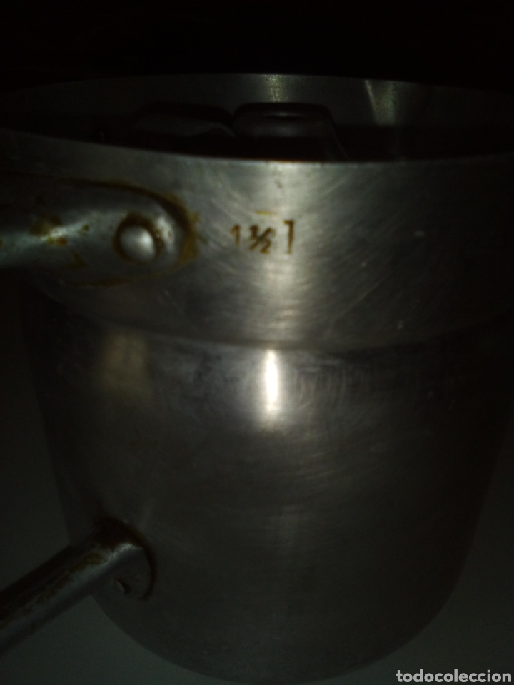 Antig&uuml;edades: Lechera aluminio 1,5 l - Foto 3