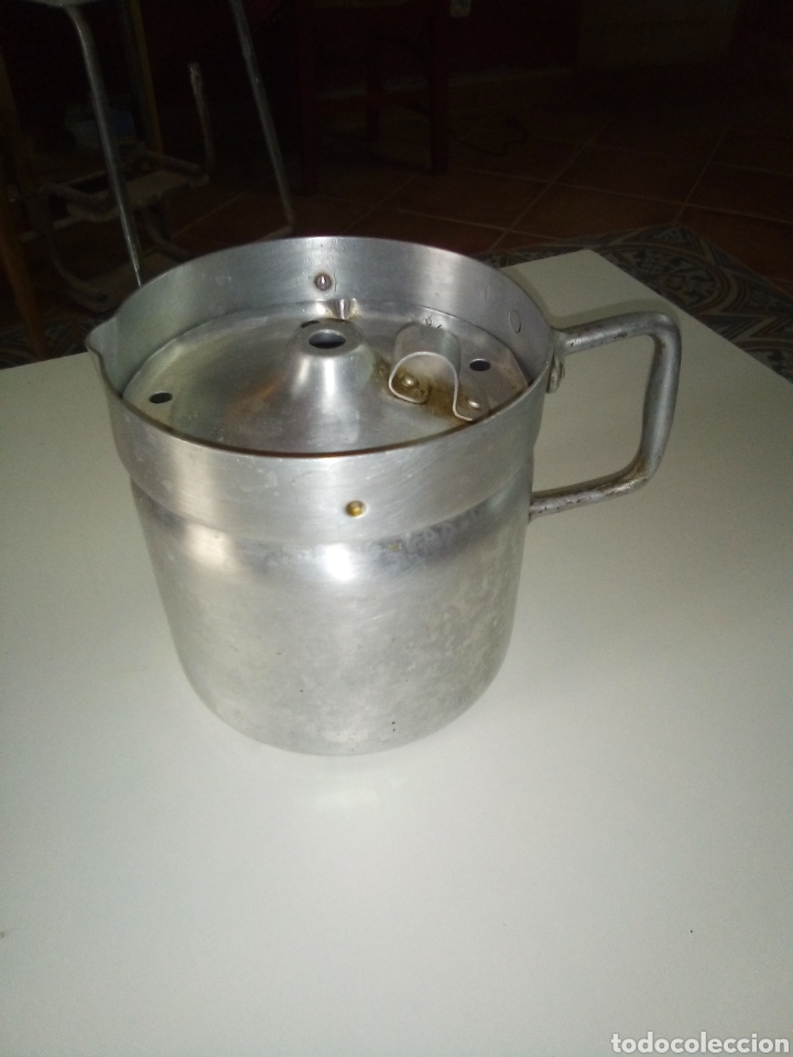 Antig&uuml;edades: Lechera aluminio 1,5 l - Foto 1