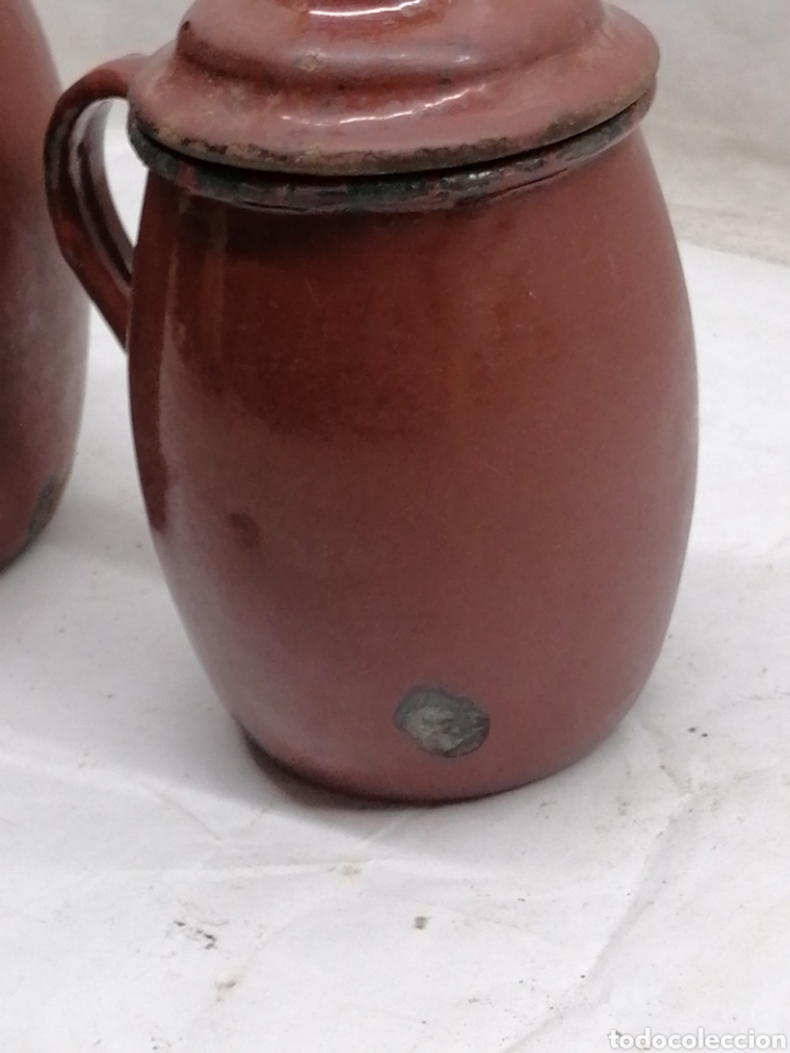 Antig&uuml;edades: 2 pucheros porcelana - Foto 2
