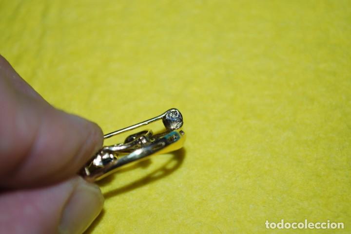 Antig&uuml;edades: Broche CON PIEDRAS de plata CHAPADO EN ORO . - Foto 5