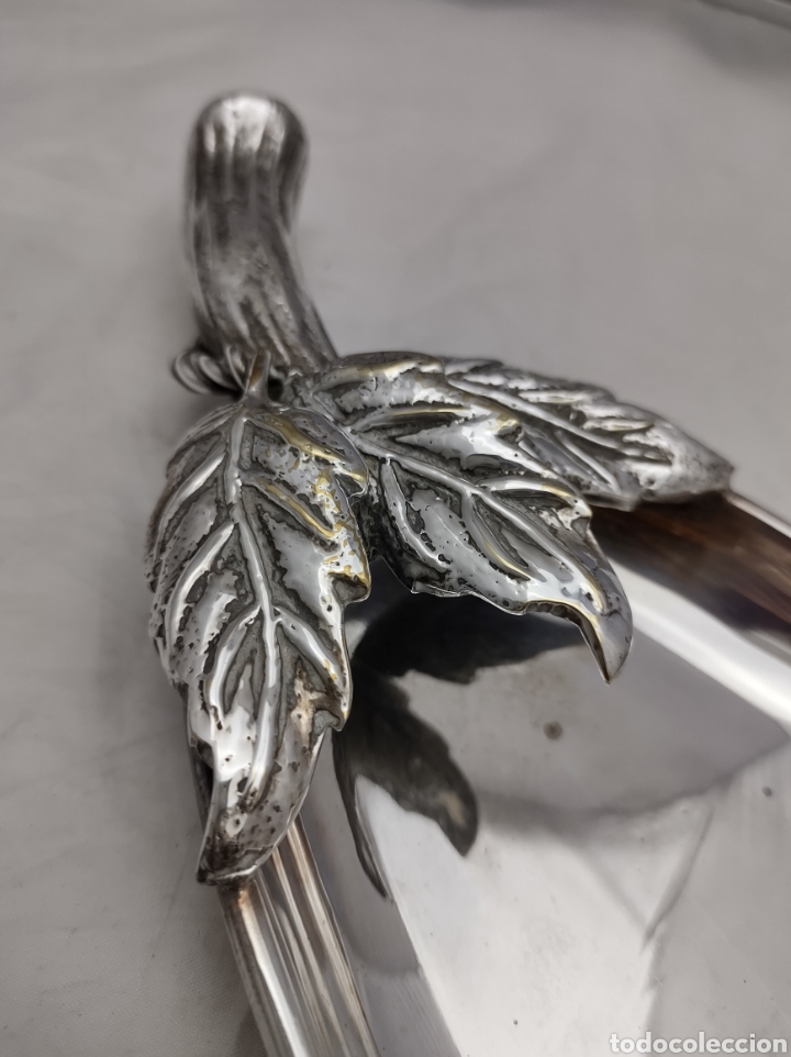 Antig&uuml;edades: Bandeja en metal plateado estilo ingl&eacute;s - Foto 3