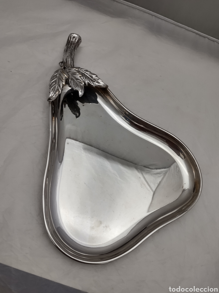 Antig&uuml;edades: Bandeja en metal plateado estilo ingl&eacute;s - Foto 1
