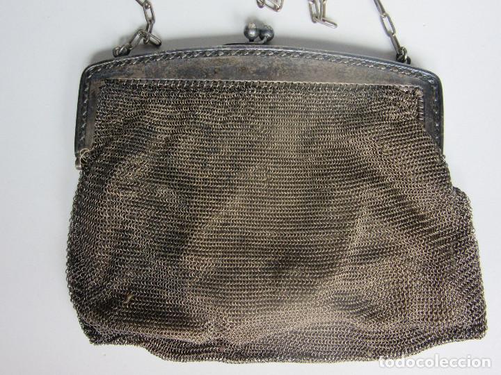 Antig&uuml;edades: BOLSO MODERNISTA DE MALLA - Foto 2