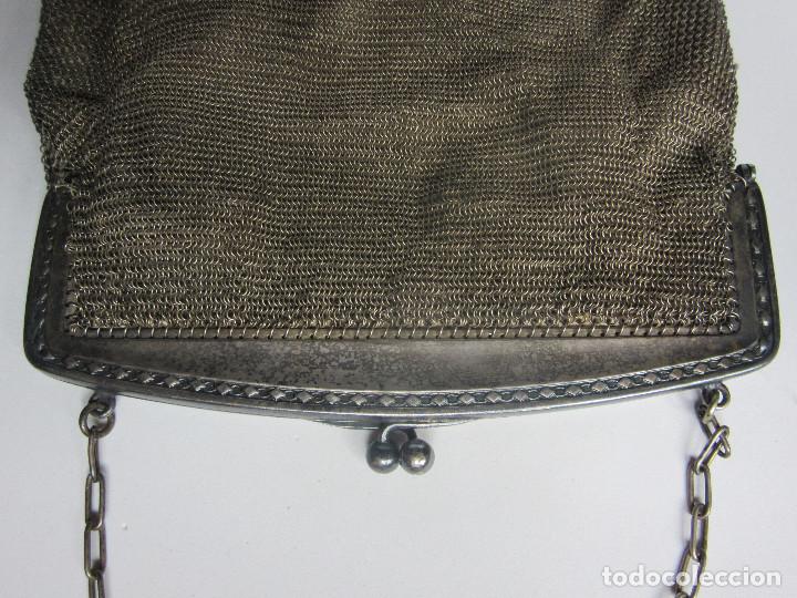 Antig&uuml;edades: BOLSO MODERNISTA DE MALLA - Foto 4