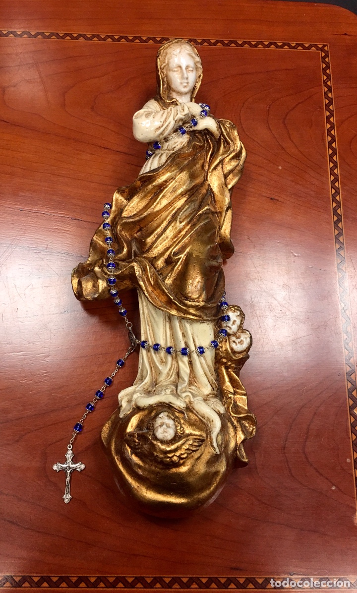 Antig&uuml;edades: Estatua antigua Inmaculada Concepci&oacute;n - Foto 4