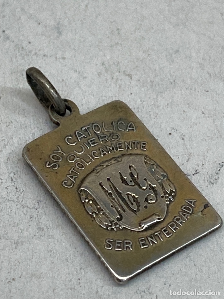 Antig&uuml;edades: Medalla de plata religiosa - Foto 2
