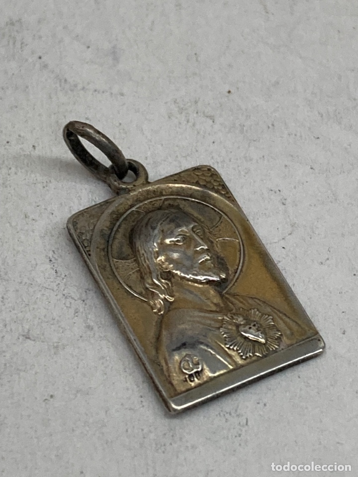 Antig&uuml;edades: Medalla de plata religiosa - Foto 1