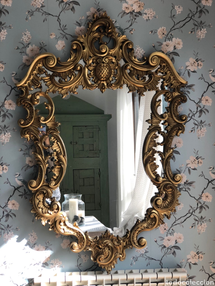 Antiquit&auml;ten: Espejo antiguo gran pieza ,pieza &uacute;nica , ver descripci&oacute;n.