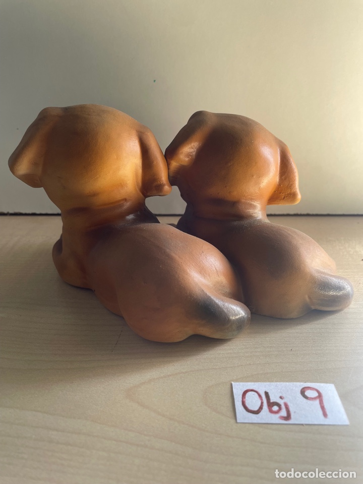 Antig&uuml;edades: FIGURA DE CACHORROS DECORATIVA - Foto 2